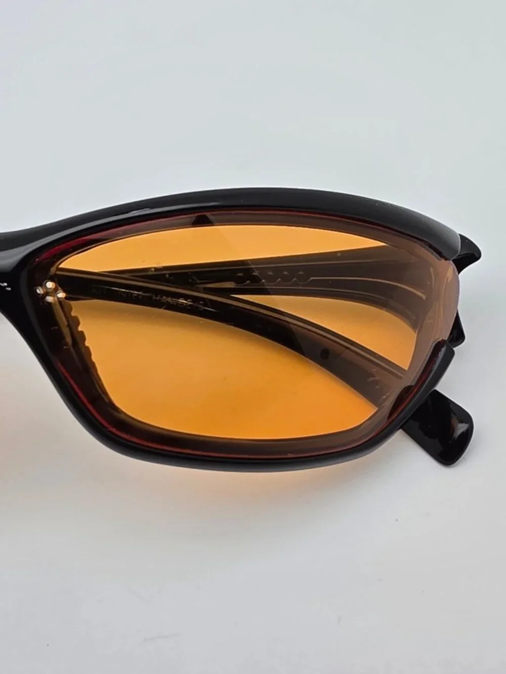 Nike EA0008 001 Interchange/S Black Frame Amber Lens Sunglasses Italy 65-19-134